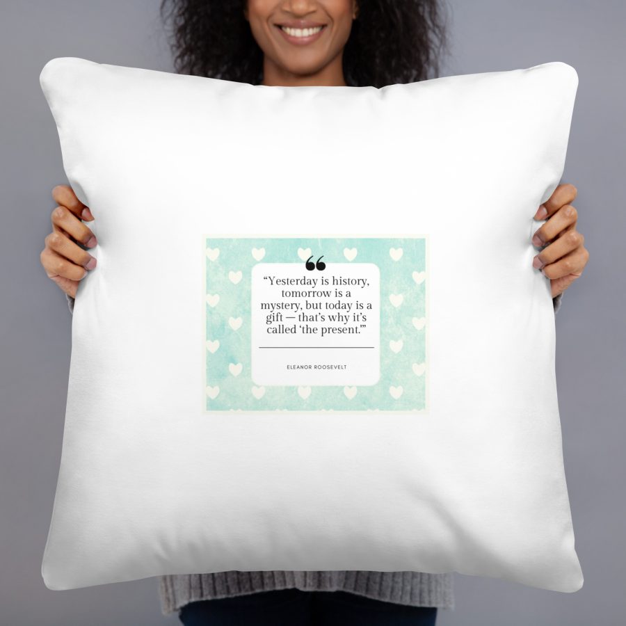 'That's Why It's Called The Present' Basic Pillow - Image 8