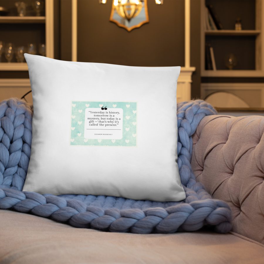 'That's Why It's Called The Present' Basic Pillow - Image 9