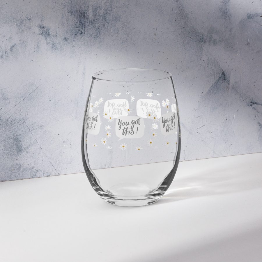 'You Got This' Drinking Glass - Image 5
