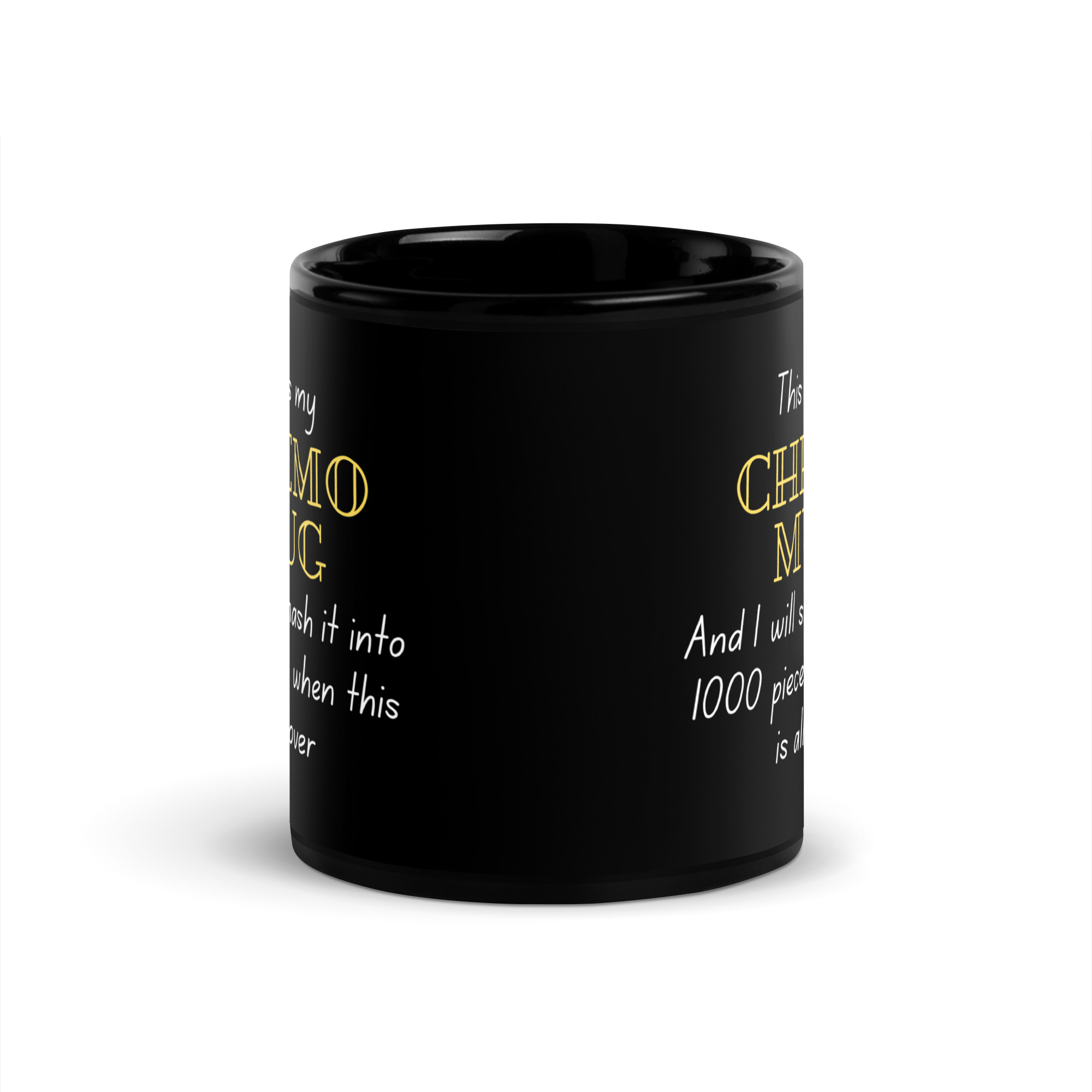 Chemo Resilience: Black Glossy Mug - Image 3