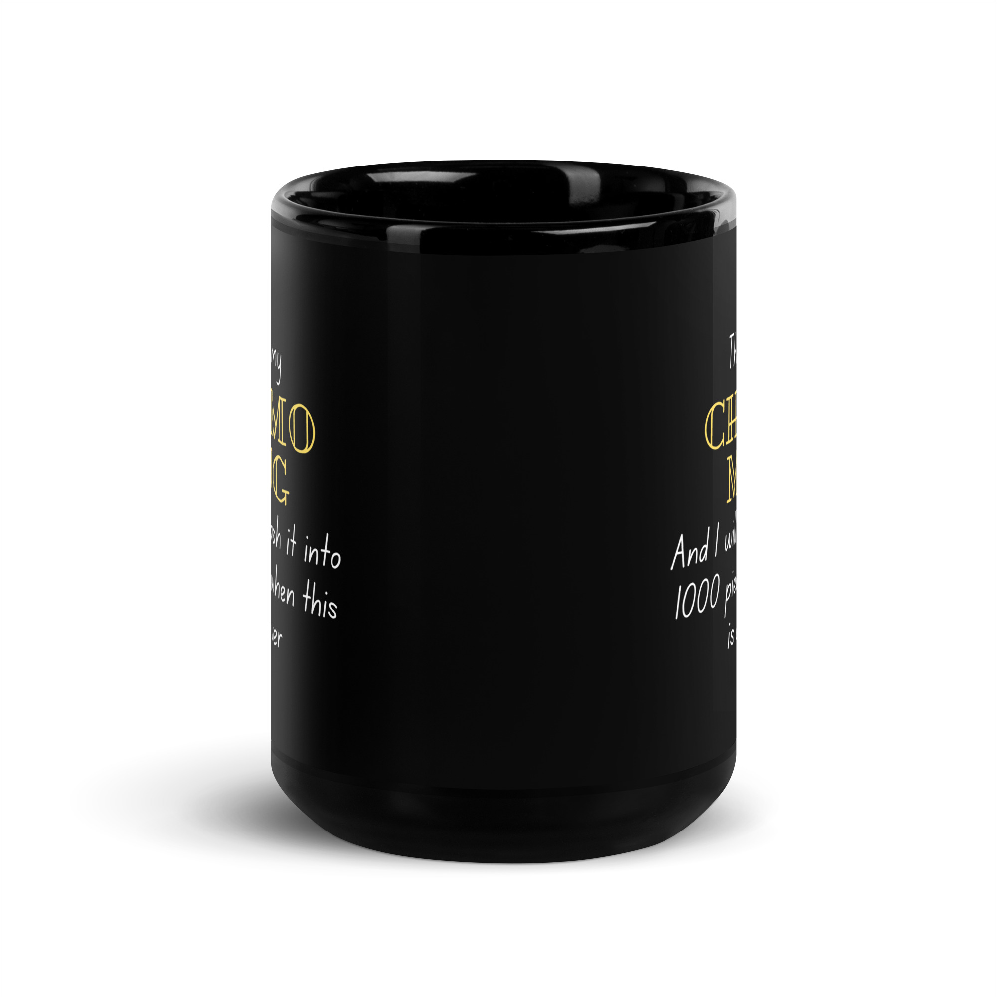 Chemo Resilience: Black Glossy Mug - Image 6