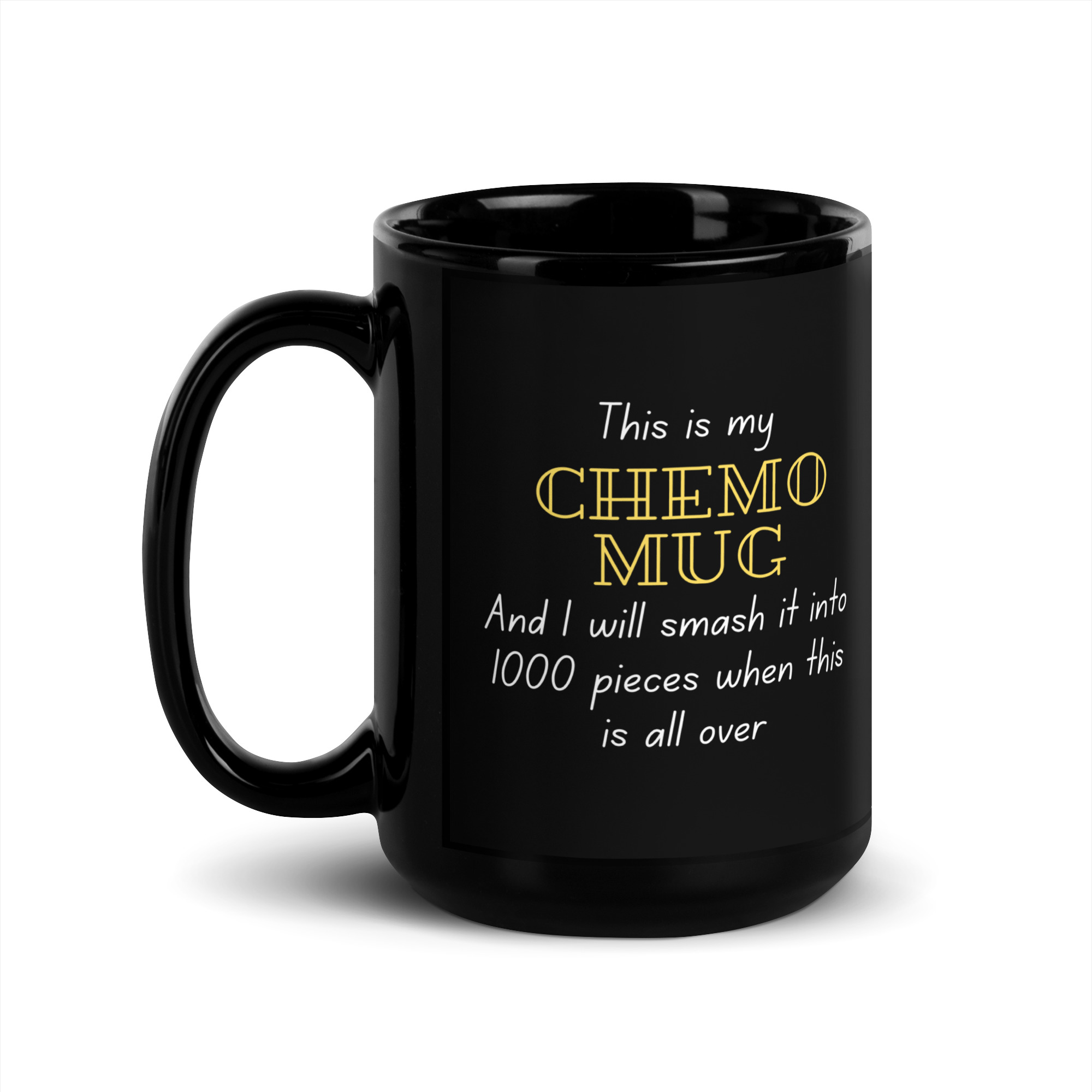 Chemo Resilience: Black Glossy Mug - Image 4