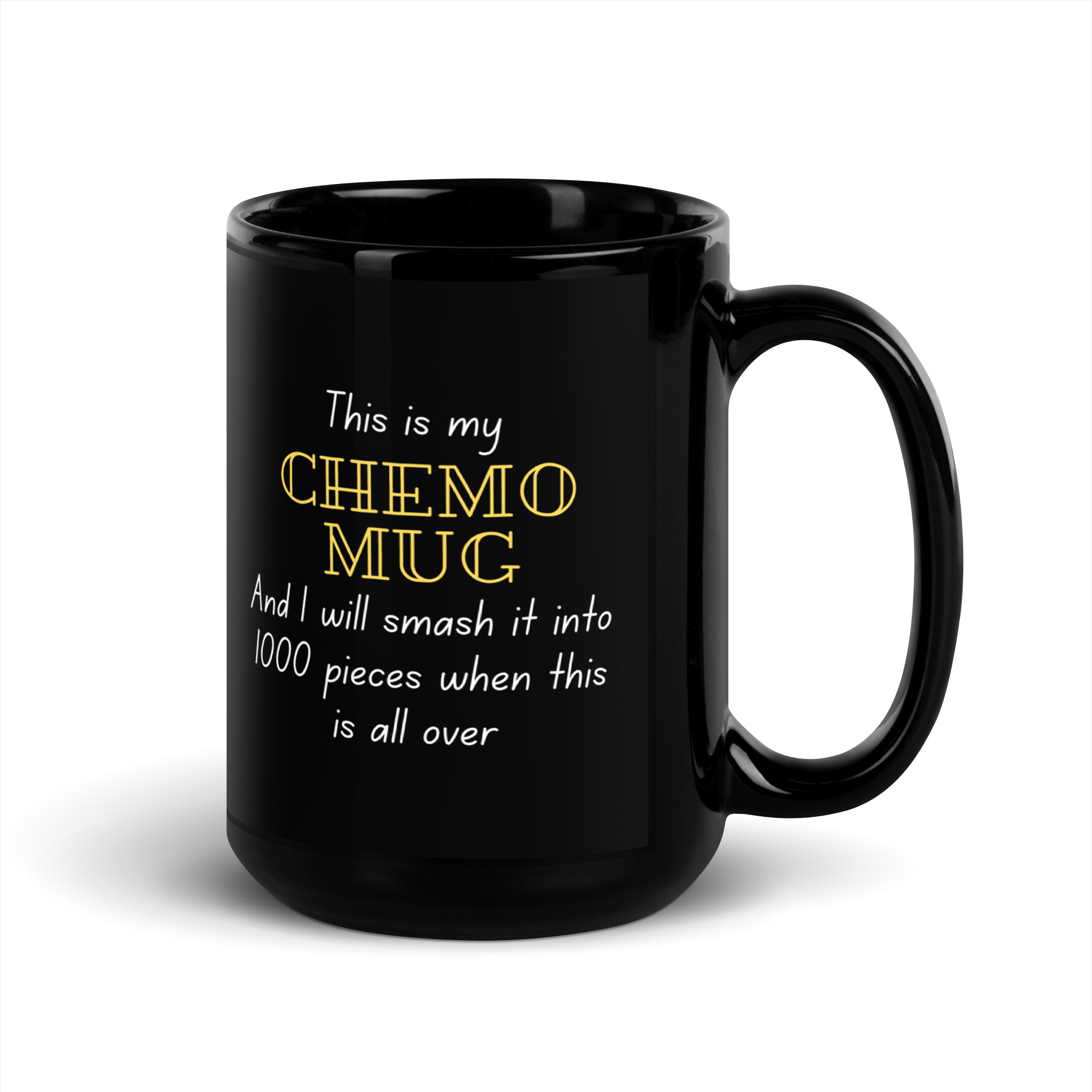 Chemo Resilience: Black Glossy Mug - Image 5