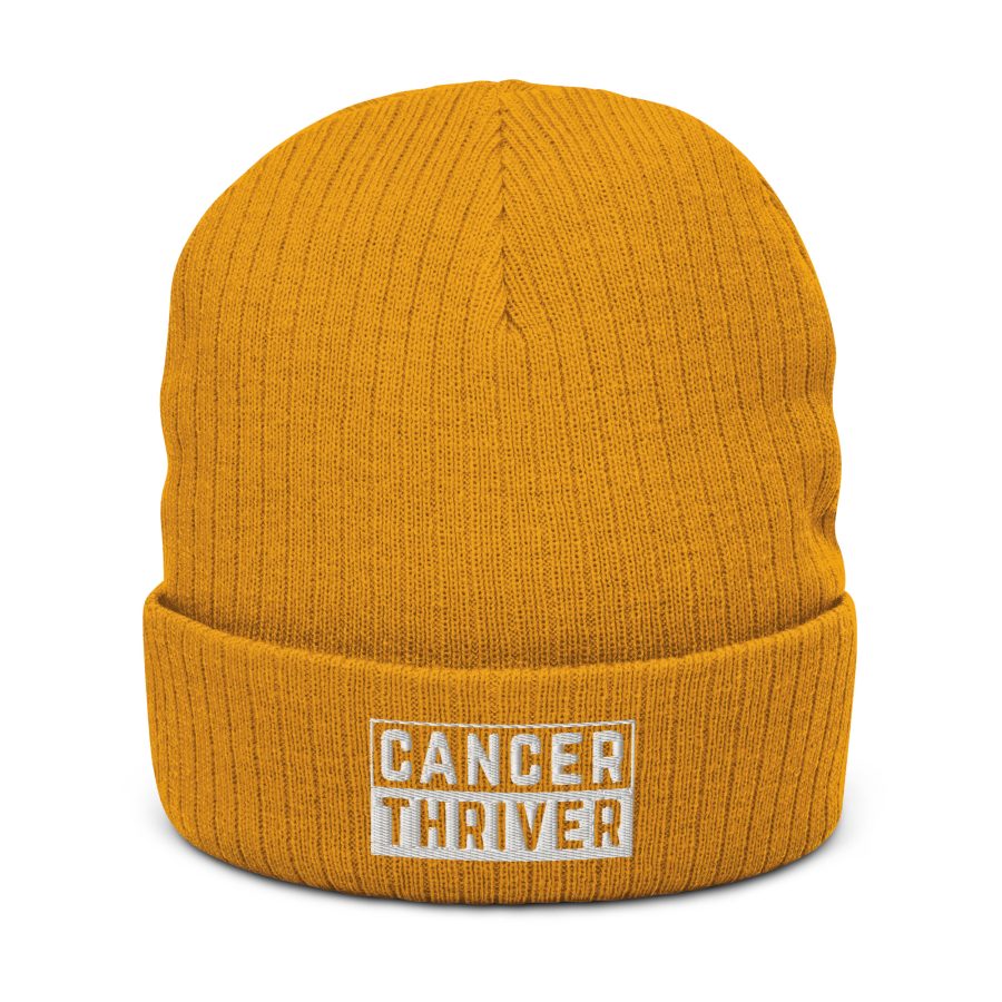 Cancer Thriver Ribbed Knit Beanie - Image 6