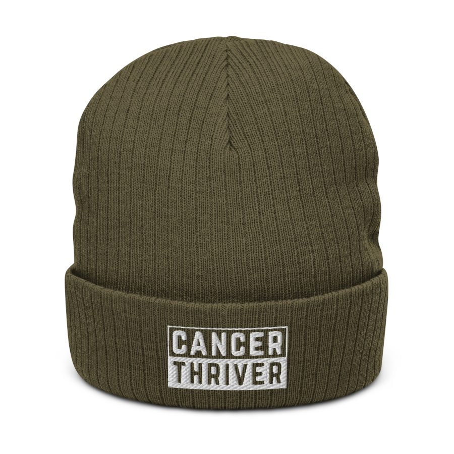 Cancer Thriver Ribbed Knit Beanie - Image 5