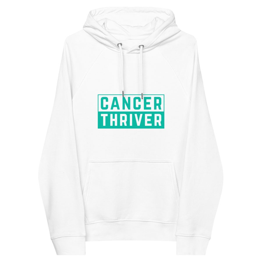 Cancer Thriver Eco Raglan Hoodie - Unisex - Image 6