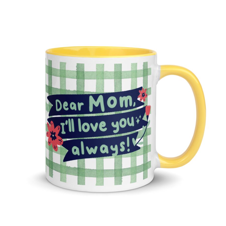 Everlasting Love: 'Dear Mom, I Will Love You Always' Mug with Color Inside - Image 19