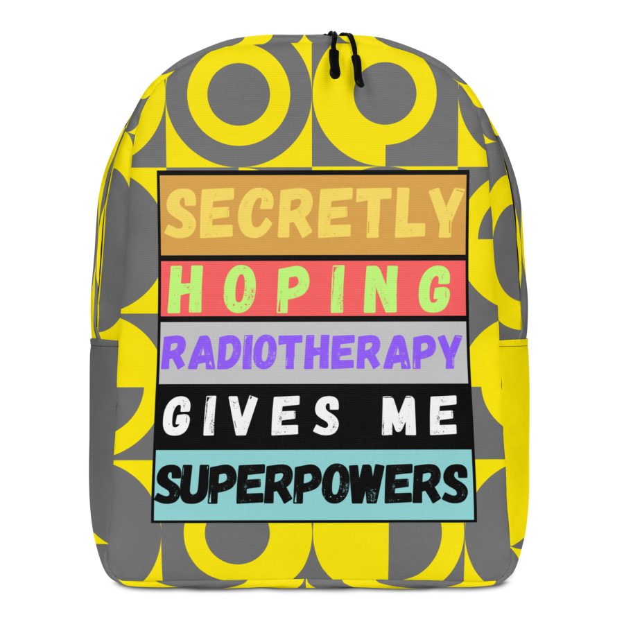 "Secretly Hoping Radiotherapy Gives Me Superpowers" Minimalist Backpack - Image 7