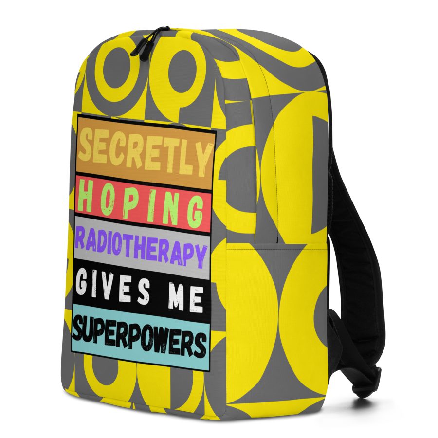 "Secretly Hoping Radiotherapy Gives Me Superpowers" Minimalist Backpack - Image 3