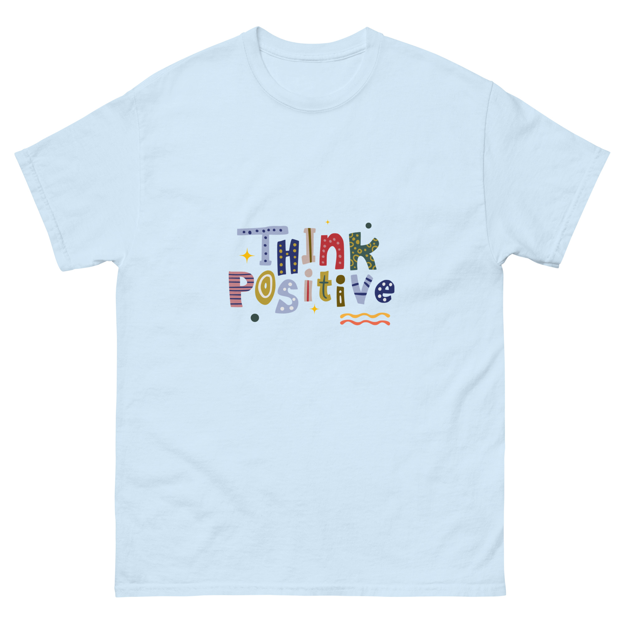 "Think Positive" Men's Classic Tee - Image 3