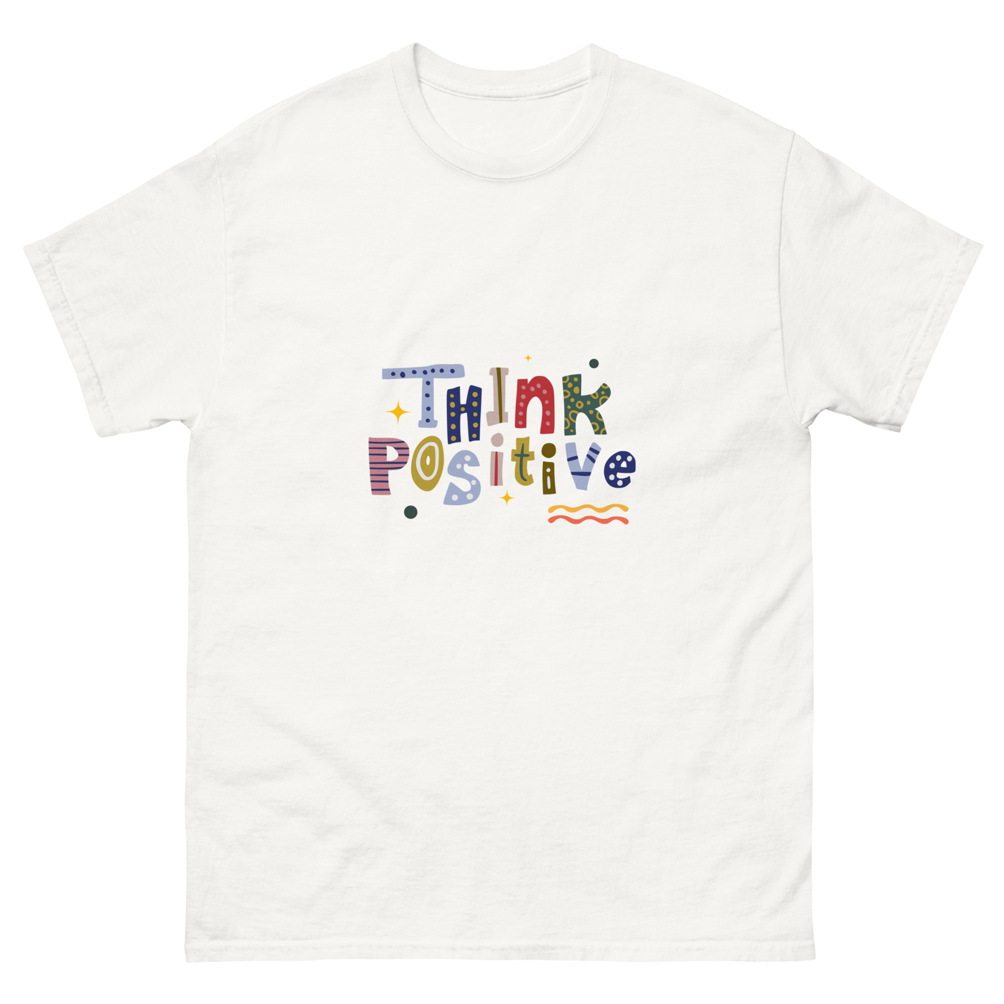 "Think Positive" Men's Classic Tee - Image 5