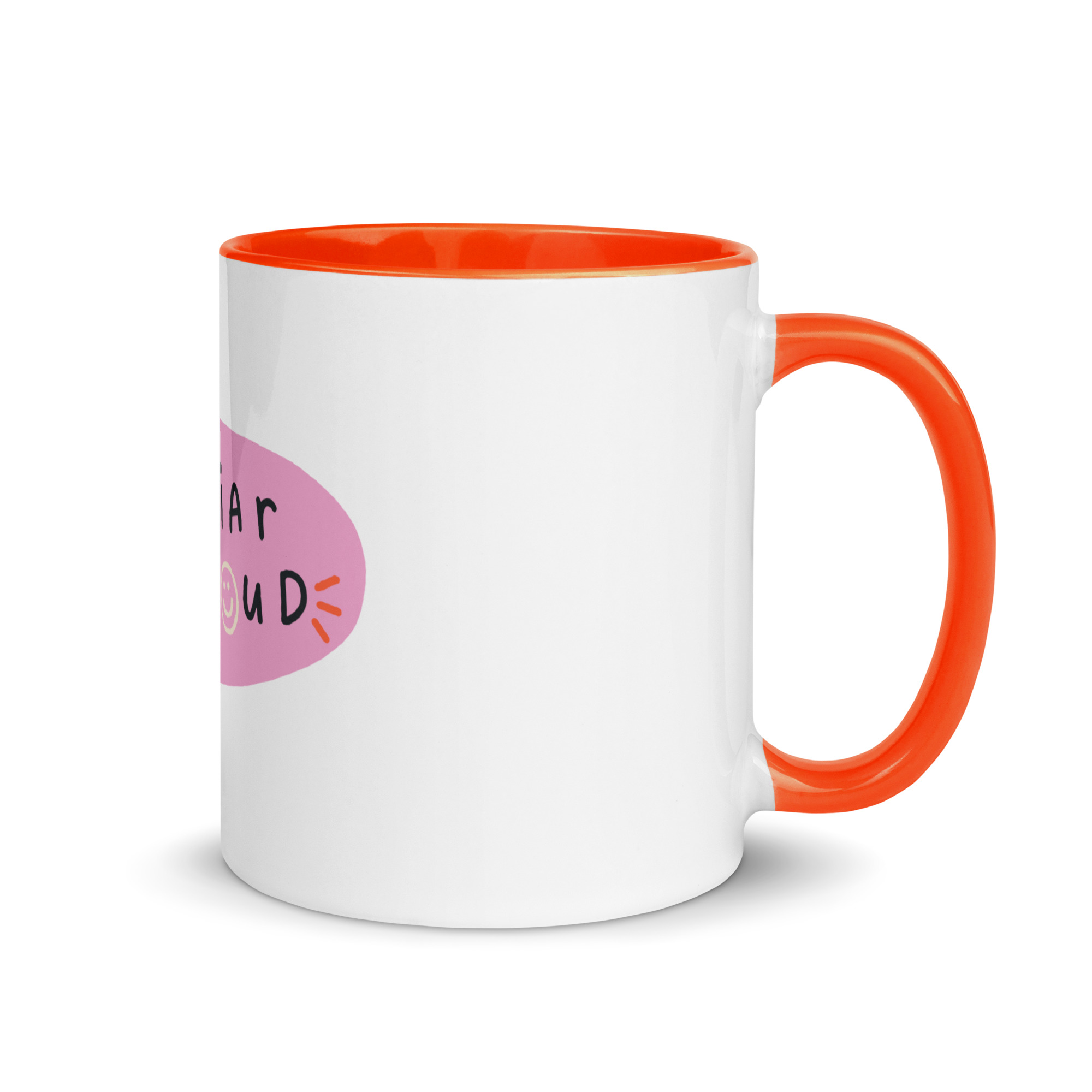 "Peculiar & Proud" Ceramic Mug with Color Inside - Image 5