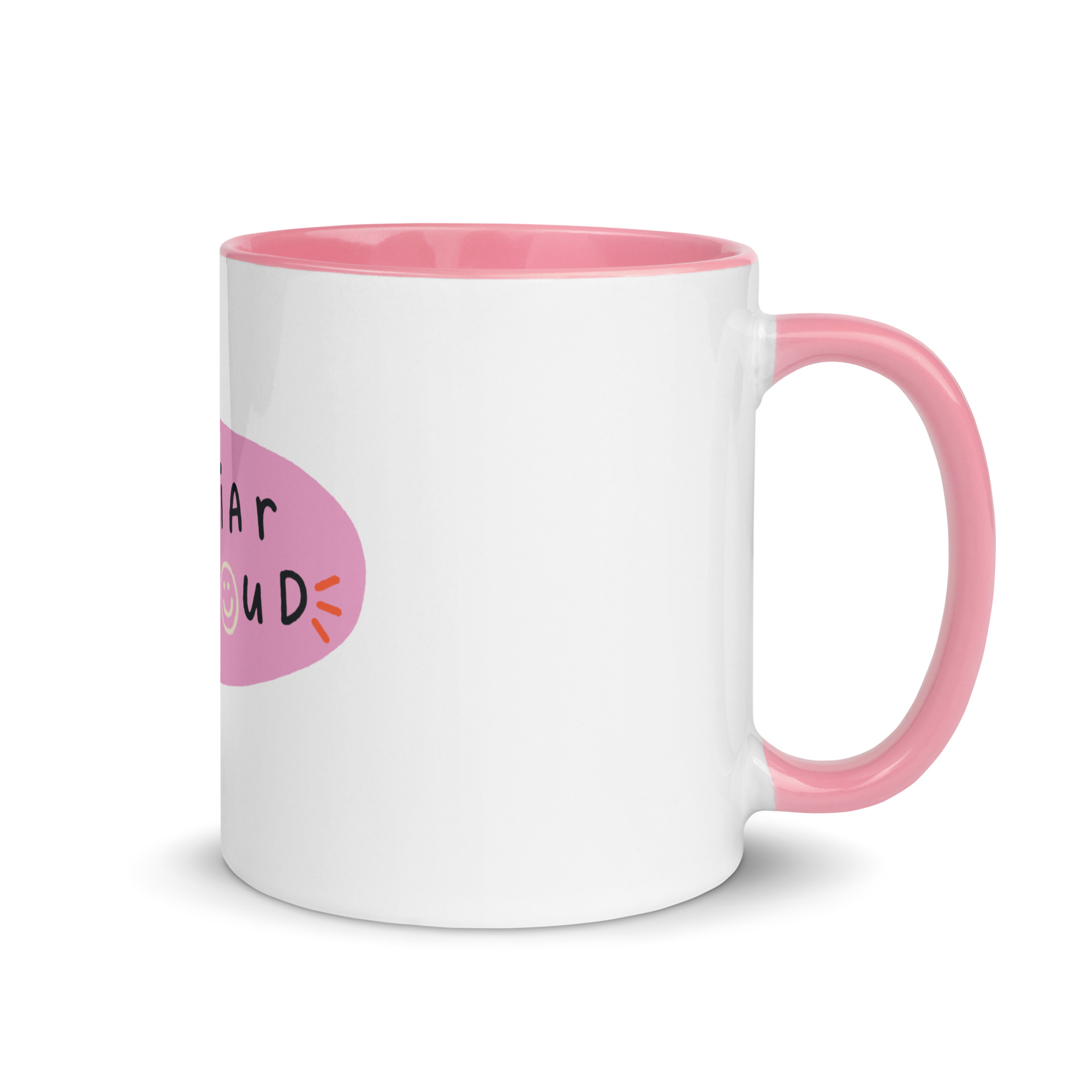 "Peculiar & Proud" Ceramic Mug with Color Inside - Image 8