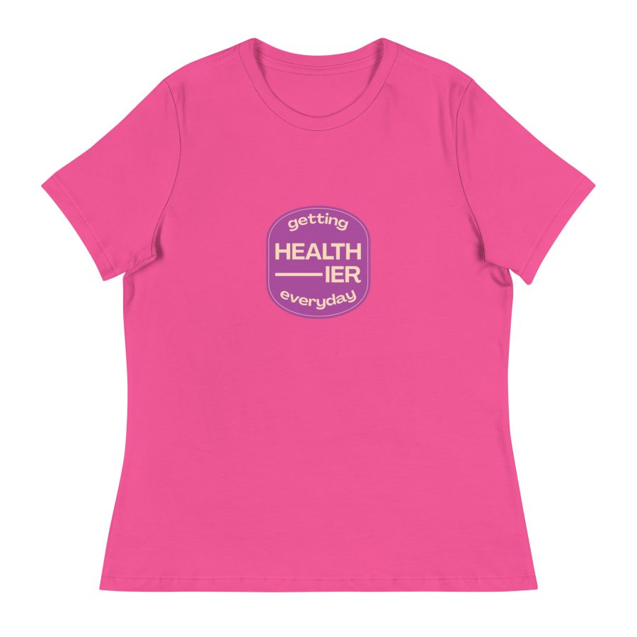 Effortless Wellness: 'Getting Healthier Every Day' Women's Relaxed T-Shirt - Image 6