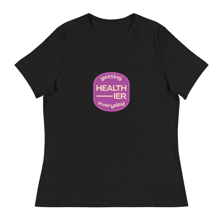 Effortless Wellness: 'Getting Healthier Every Day' Women's Relaxed T-Shirt - Image 8