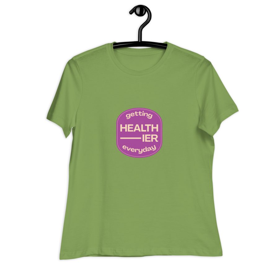 Effortless Wellness: 'Getting Healthier Every Day' Women's Relaxed T-Shirt - Image 13