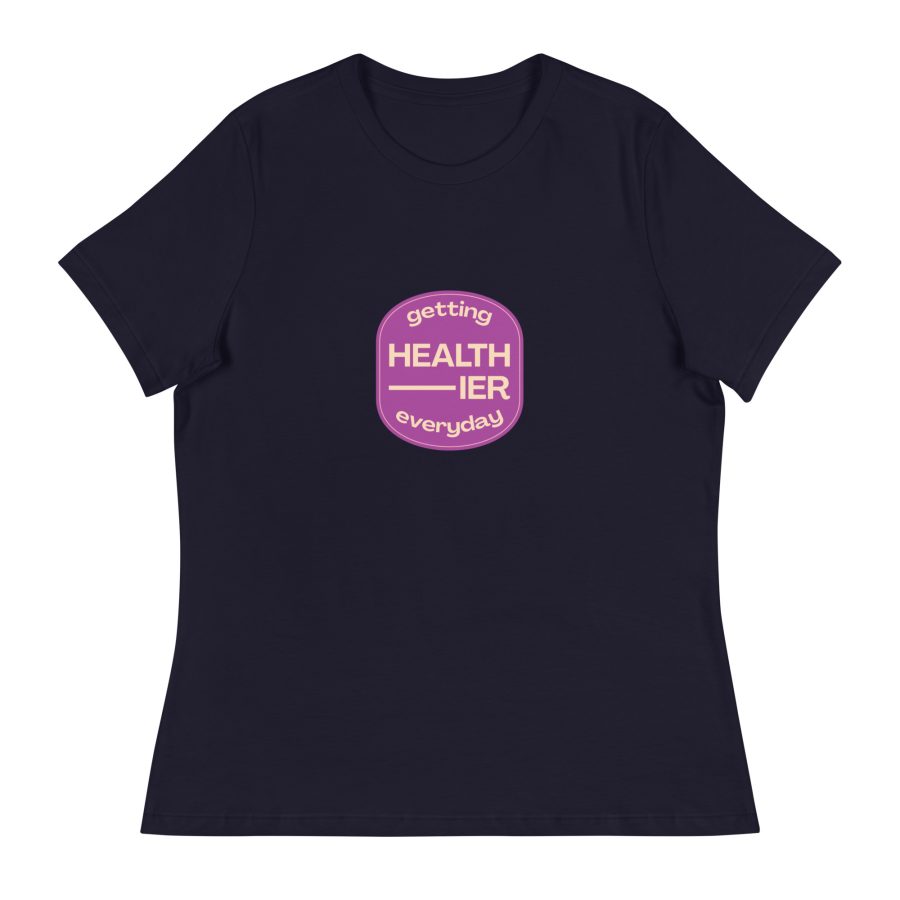 Effortless Wellness: 'Getting Healthier Every Day' Women's Relaxed T-Shirt - Image 9
