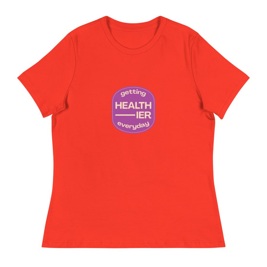 Effortless Wellness: 'Getting Healthier Every Day' Women's Relaxed T-Shirt - Image 7