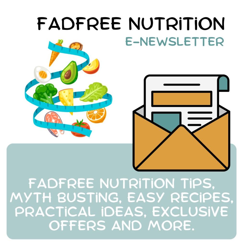 FadFree Nutrition E-newsletter