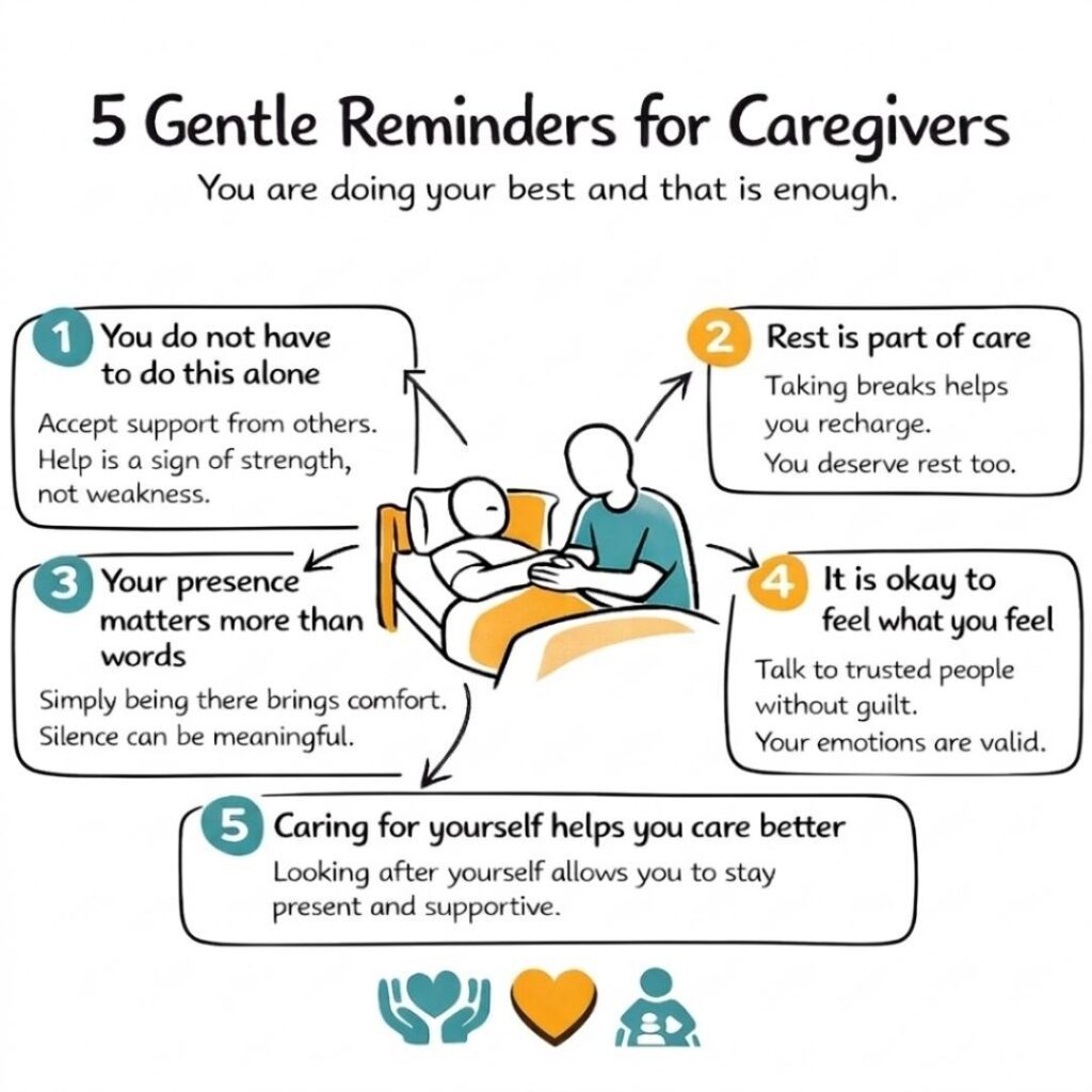 5 Gentle Reminders for Caregivers who take care of Lymphoma Patients
