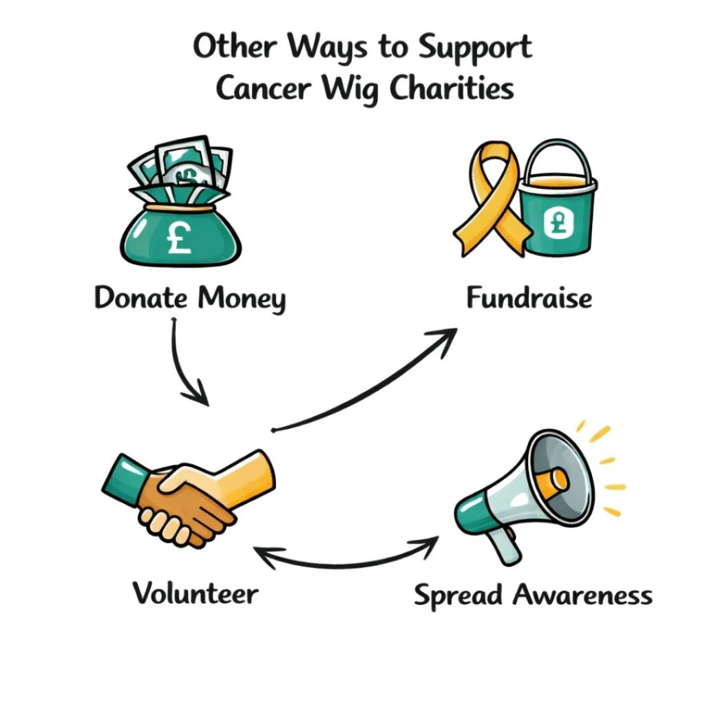 Other Ways to Support Cancer Wig Charities