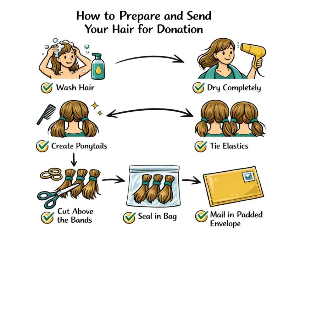 Prepare and Send Your Hair