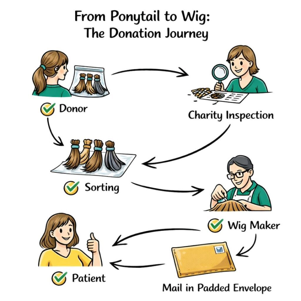 The Journey of Donated Hair